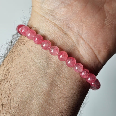 Bracelet Rhodonite Sakura AAAA 7mm